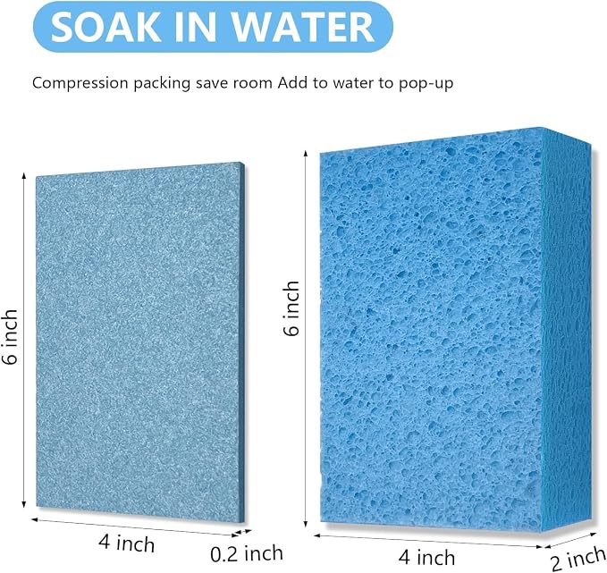Cleaning and Washing Sponges, 7 Pack Extra Thick Heavy Duty Sponge Multi-Purpose - Image 2