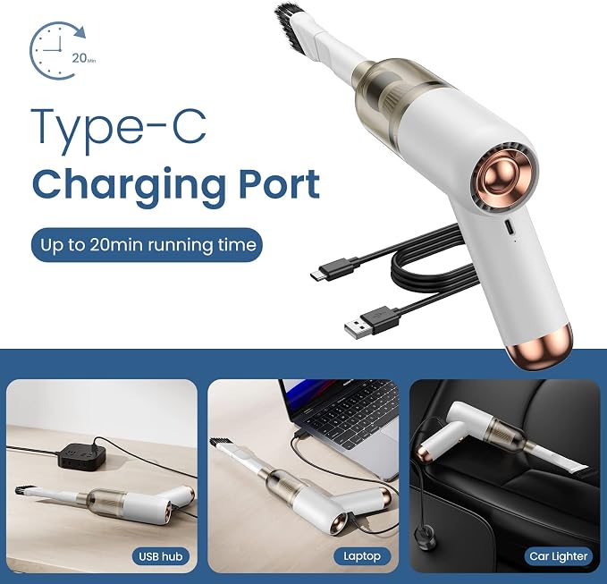 Portable Mini Handheld Car Vacuum Cleaner - Image 5