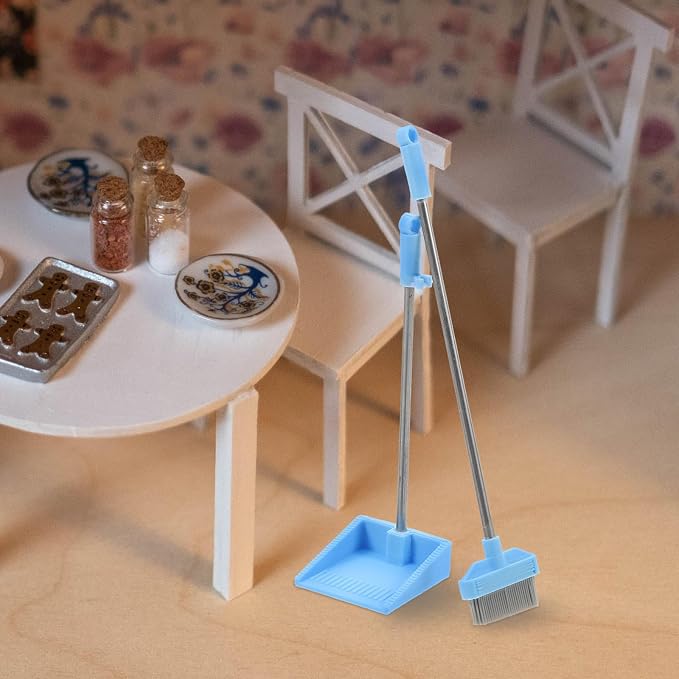 VOSAREA 1 Set Mini Cleaning Supplies Mini Dustpan and Broom Simulated - Image 9
