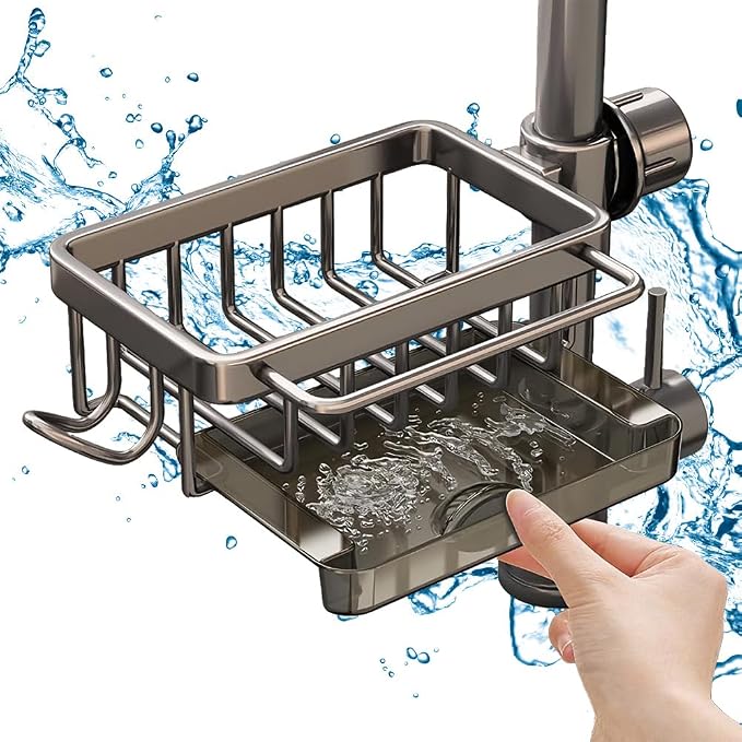 Sink Organizer Rack for Kitchen and Bathroom, 2024 New Kitchen Sink Faucet by Eadwe