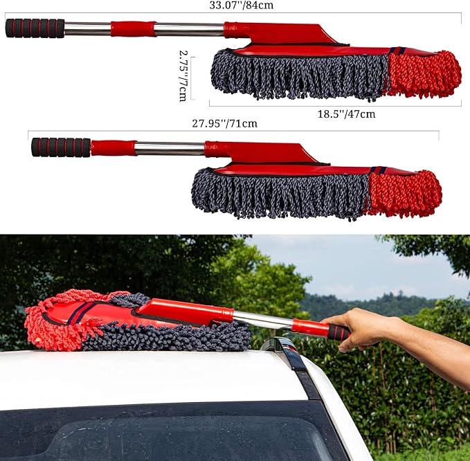 Soft Microfiber Car Duster Exterior Scratch Free Multipurpose Duster - Image 2