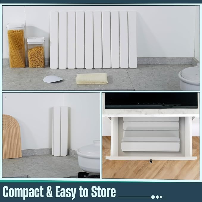 Stone Drying Mat for Kitchen Counter, Rolling Design, Quick Dry for Dishes - Image 7