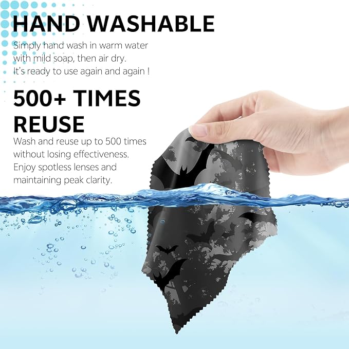 6 PCS Glasses Cleaning Cloth Eyeglass Lens Cleaning Cloth Eyeglasses Wipes - Image 5