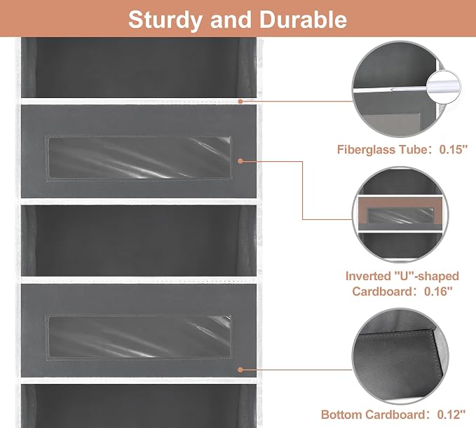 5-Tier Over The Door Storage Organizer - Image 3