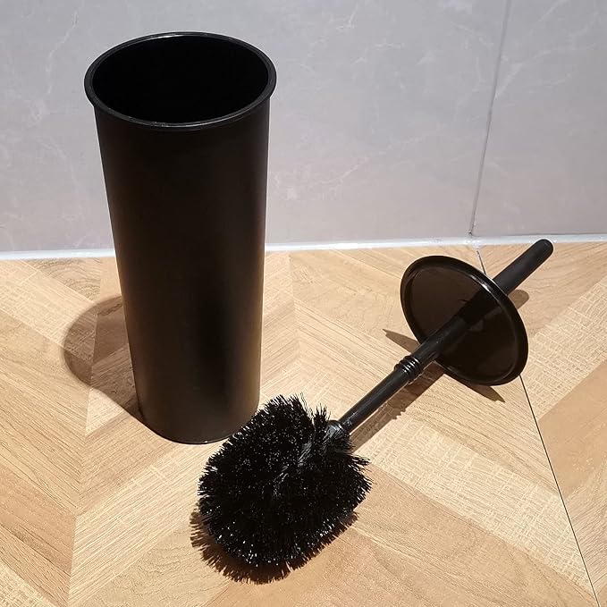Casaphoria Compact Freestanding Plastic Toilet Bowl Brush and Holder - Image 4