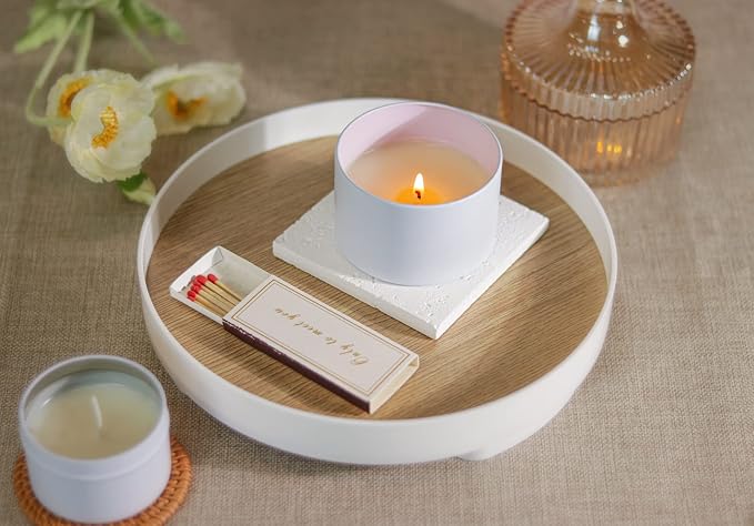 Aroparc White Candle Tins - 8oz - Image 5