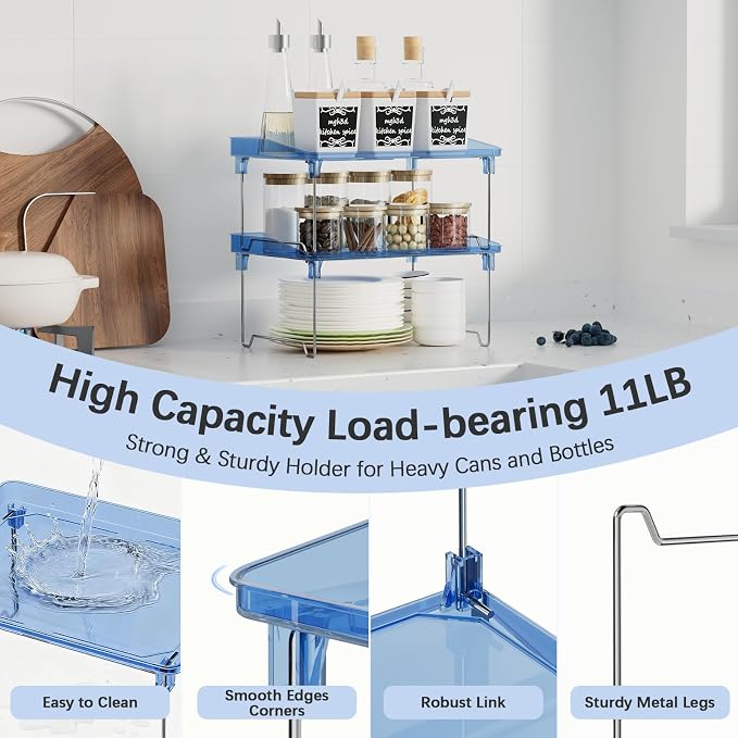 Acrylic Cabinet Organizer Shelf, Spice Rack, Countertop Organizers - Image 5