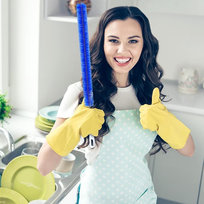 2 Pcs Drain Cleaner Brush 15 Inches Extra Long Handle Scrub Cleaner Bottle Brush - Image 6