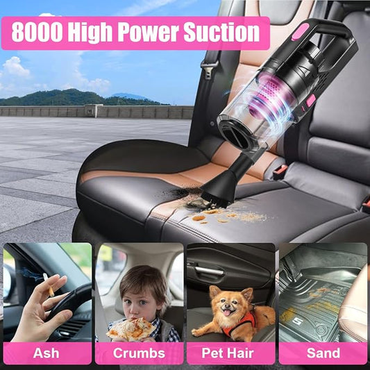 Viewsun Car Vacuum Cordless Rechargeable, 8000PA High Power Handheld Vacuum - Image 2