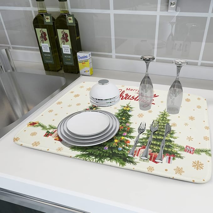 Christmas Tree Dish Drying Mat 18x24 - Image 6
