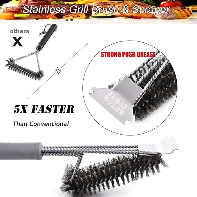 Grill Brush and Scraper-Best BBQ Brush - Image 4