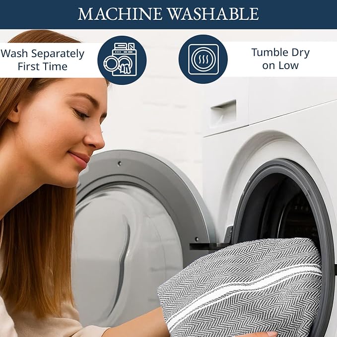 LANE LINEN Kitchen Towel Set, Dish Drying Towels, Absorbent & Machine Washable - Image 5