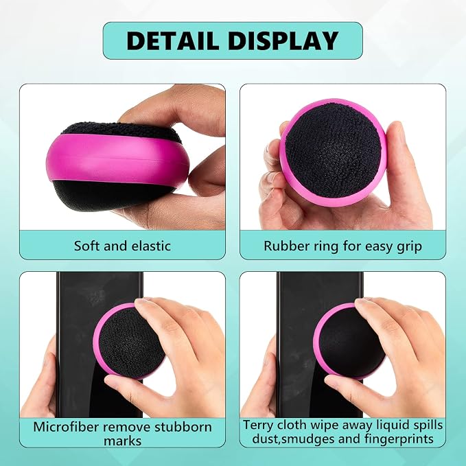 Suclain 4 Pack Touch Screen Cleaner Balls Phone Cleaning Ball Microfiber Touch - Image 3