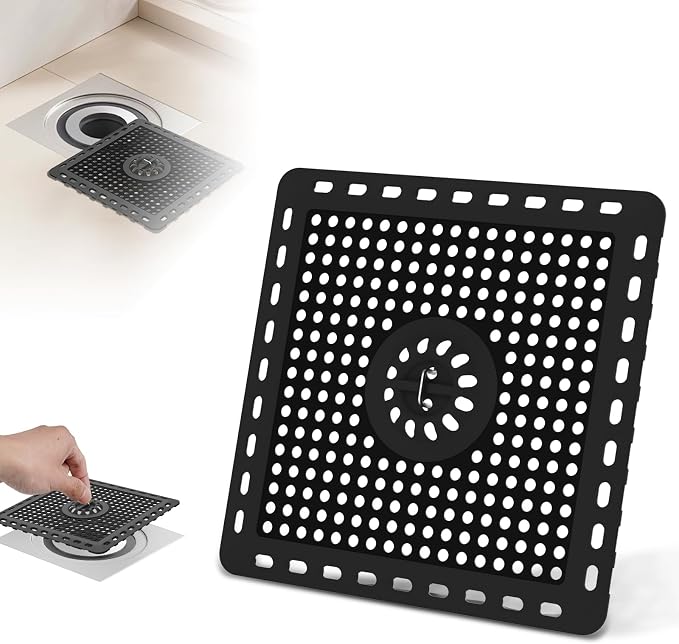 Hibbent Upgraded Shower Drain Hair Catcher, Shower Drain Cover by Hibbent