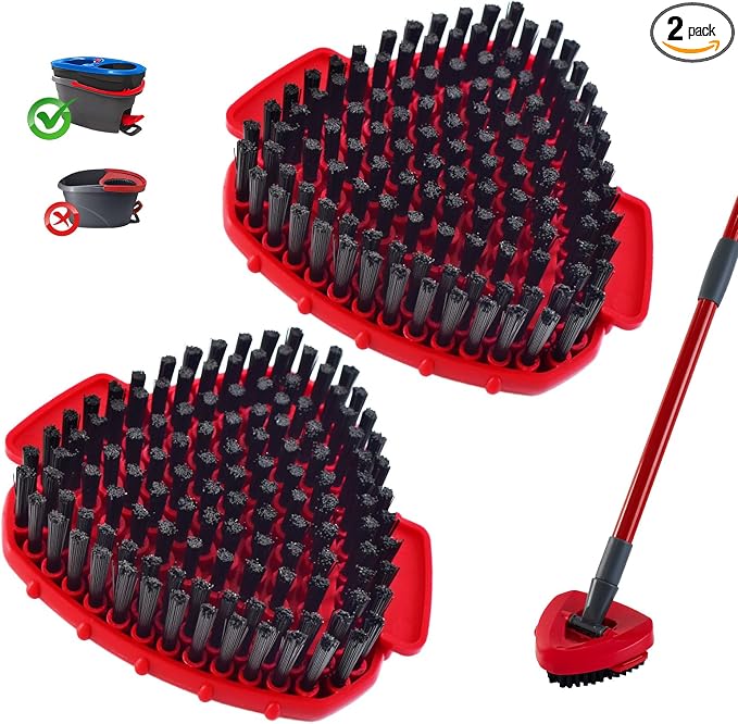 Scrubber Mop Head for Ocedar, Upgrade Scrub Brush for Ocedar, Spin Mop Scrub by DLAIMI