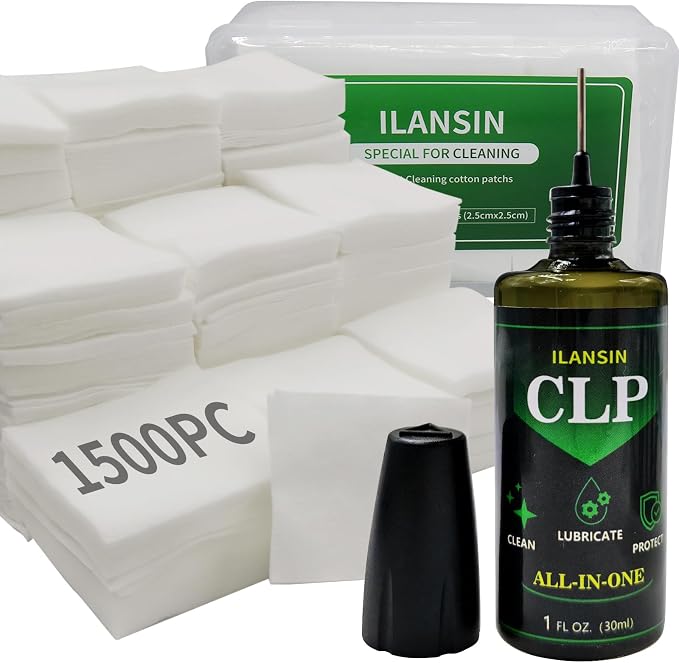3000/1500PCS Gun Cleaning Patches+CLP Oil, Professional Wipes by ILANSIN