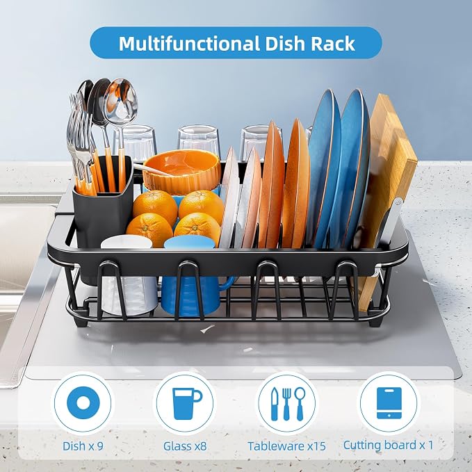 Over the Sink Dish Drying Rack, In Sink Dish Drying Racks, Expandable Dish Rack - Image 2