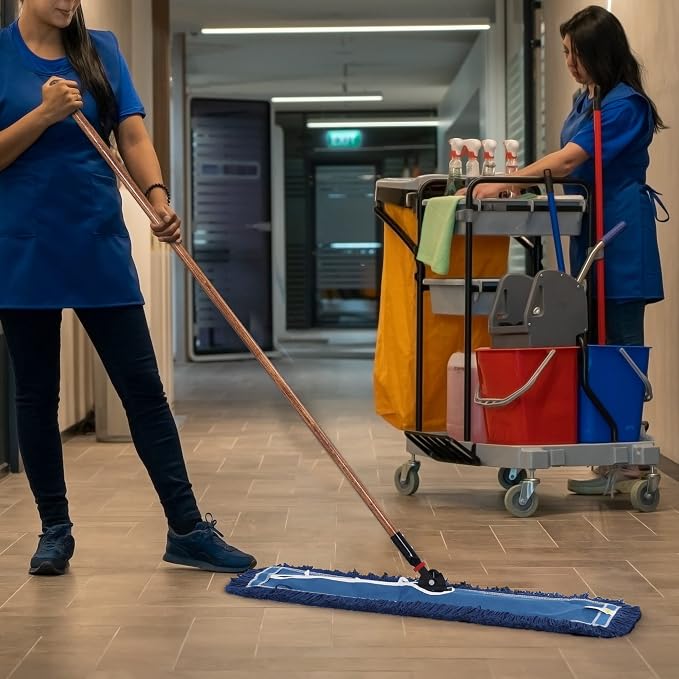 Matthew Cleaning 36'' Industrial Strength Cotton Dust Mop Refill Washable - Image 7