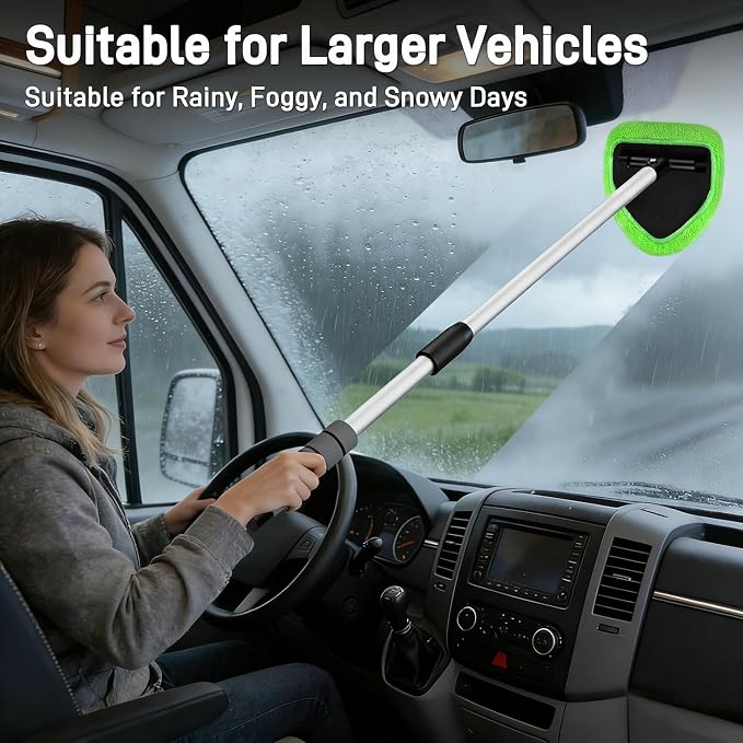 XINDELL 29-inch Windshield Cleaner Tool – Car Interior Window Cleaning Kit - Image 2