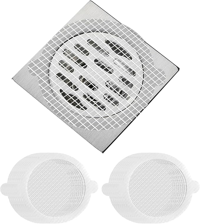 35 Pack Disposable Floor Drain Stickers, Hair Drain Stickers Disposable Shower by Nowlaby