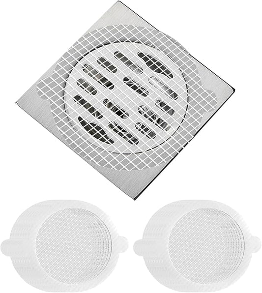 35 Pack Disposable Floor Drain Stickers, Hair Drain Stickers Disposable Shower by Nowlaby
