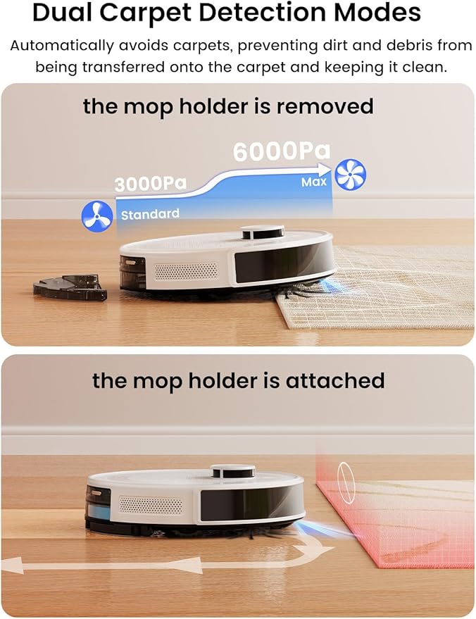 Lefant M2L Plus LiDAR Robot Vacuum and Mop, 190° PSD Obstacle Avoidance - Image 3