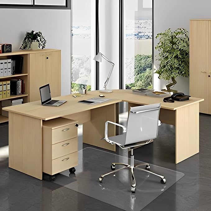 FuturHydro Chair Mat for Hardwood Floor, Easy Glide, Transparent Mats for Office - Image 2