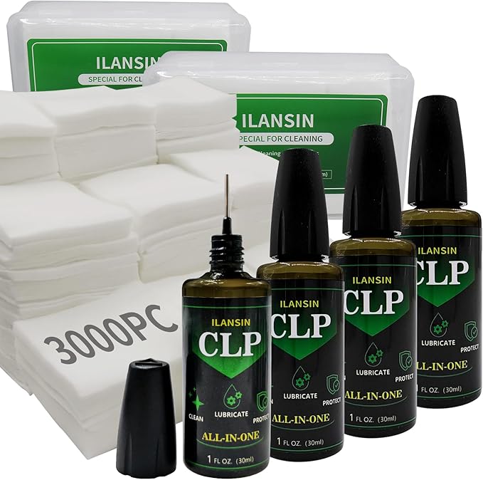 3000/1500PCS Gun Cleaning Patches+CLP Oil, Professional Wipes by ILANSIN