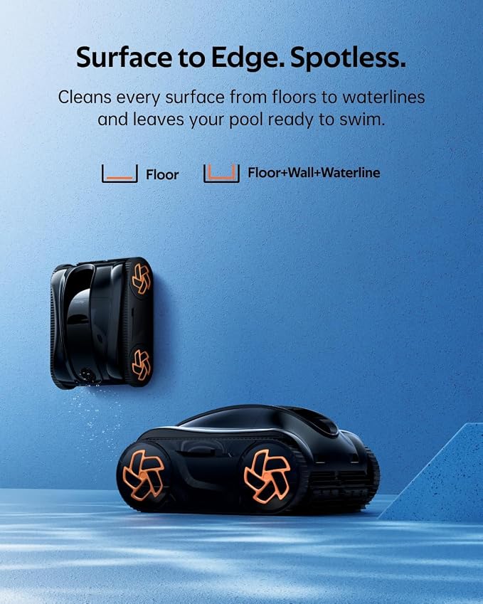 Pool Cleaner K40, 4H Runtime Cordless Robotic Pool Vacuum - Image 6