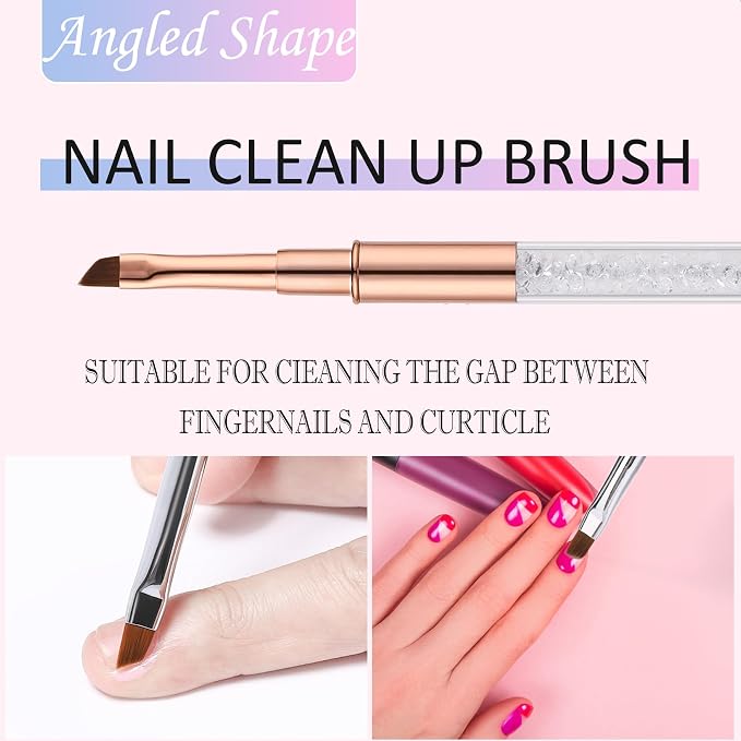 JASSINS Nail Art Clean Up Brushes, - Image 4