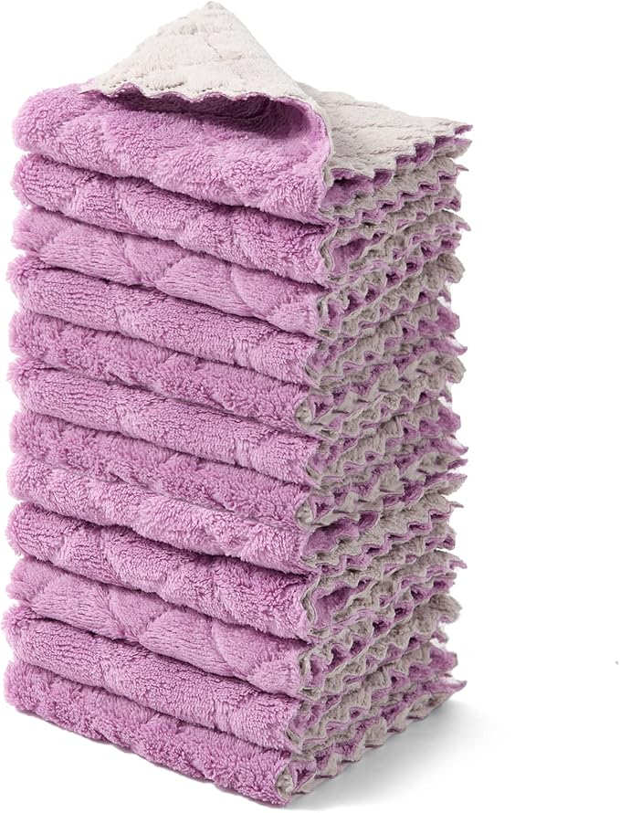 kimteny 12 Pack Dish Towels, 10x10 in Premium Dish Cloths, Super Absorbent by kimteny