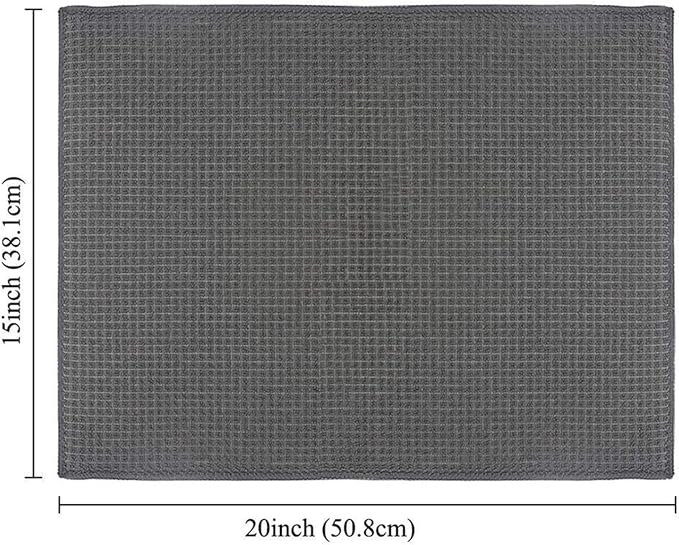 Topsky Microfiber Dish Drying Mat 2 Pack, 20 X 15 Inch Kitchen Counter Mats - Image 2