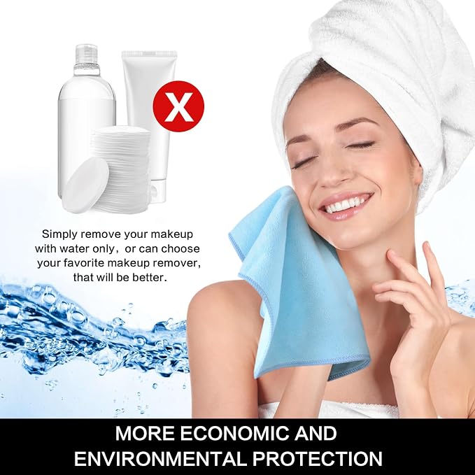 SINLAND Microfiber Facial Cloths Fast Drying Washcloth 12inch x 12inch - Image 7