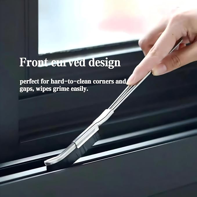 Crevice Cleaning Brush with Stainless Steel Handle – Long Handle Gap Scrubber - Image 6