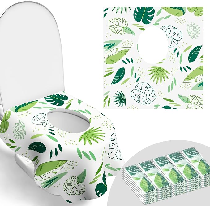 30 Pack Toilet Seat Covers Disposable, and Adults, Individually Wrapped by POIKSHARK