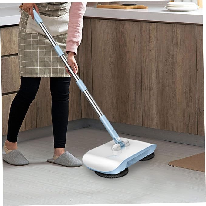 Carpet Sweeper Manual Manual Vacuum Sweeper 2 in 1 Hand Push 180 Degree - Image 9