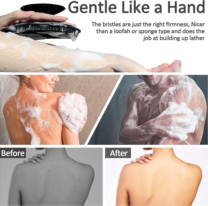 Soft Silicone Body Scrubber, Gentle Like a Hand Exfoliating Your Skin and Build - Image 4
