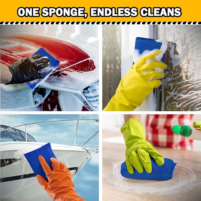 AIDEA Car Wash Sponge, Microfiber Large Bug and Tar Remover - Image 7