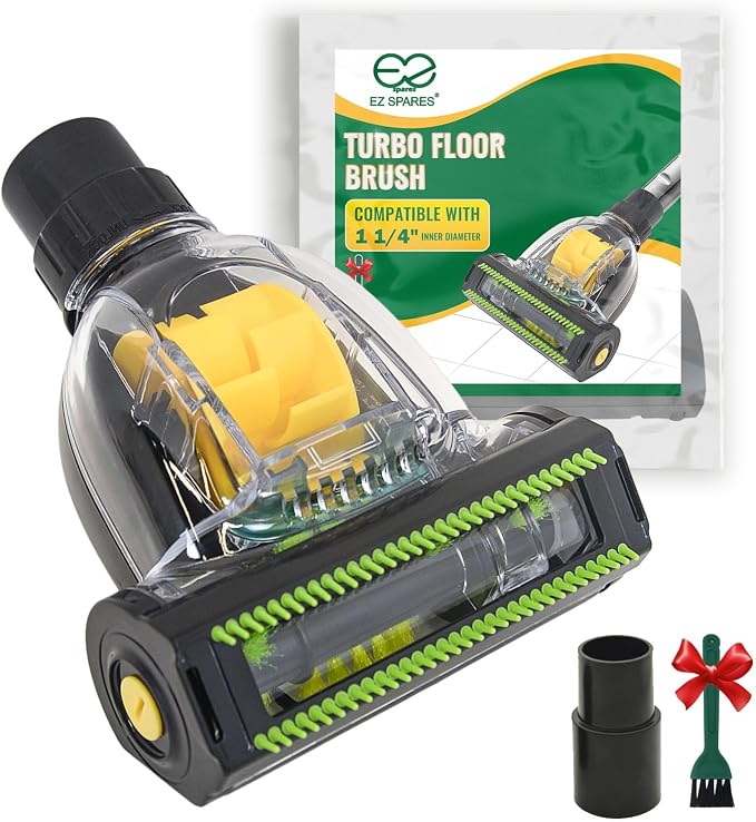 EZ SPARES Universal Mini Turbo Brush – 32mm/35mm Dual-Size Vacuum Attachment by EZSPARES