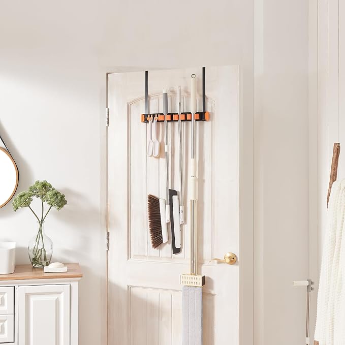Unjumbly Broom Holder Wall Mount, Drilling Free Mop and Broom Holder - Image 3