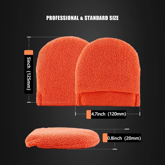 Microfiber applicator pad, Microfiber Sponge, SPTA 10Pcs Ultra-Soft Microfiber - Image 2