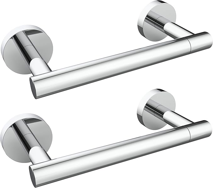 Toilet Paper Holder Chrome SUS304 Stainless Steel Double Post Pivoting Polish by ElevateYourSpaceChooseRARXTR