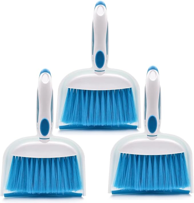 Broom Dustpan Brush Small Dust pan : Mini Broom and Dustpan Set Mini Dust pan by Householdcleaningutensils