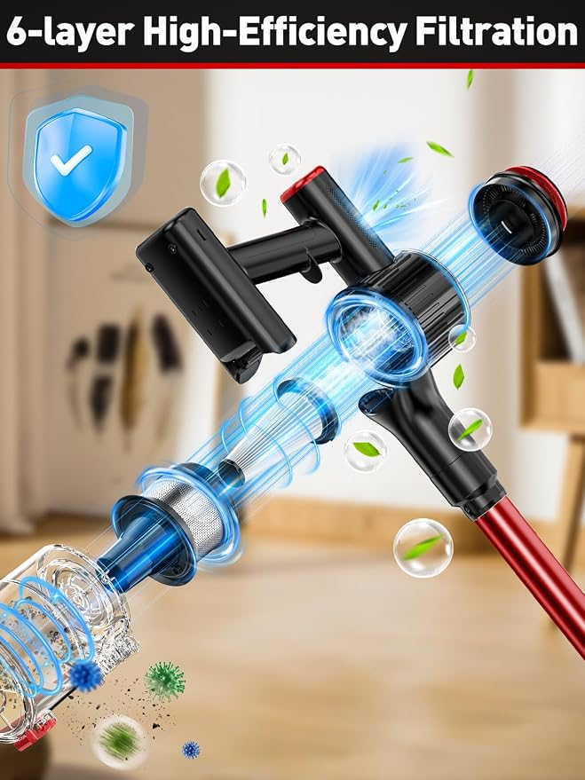 Cordless Vacuum Cleaner, 40KPA 8-in-1 Vacuum Cleaners - Image 8