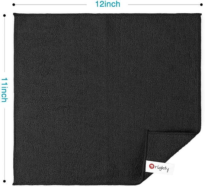 Orighty Black Microfiber Cleaning Cloth, Microfiber Towels - Image 4