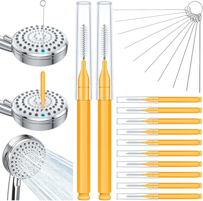 Multiplesize Shower Head Cleaner Tool, Shower Head Cleaning Brushes Small Hole by Lumkew
