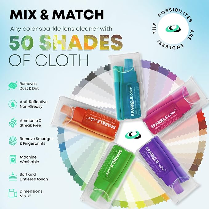 Vinyl Flip-Top Pouch Eyeglass Lens Cleaner Spray Kit - Image 3