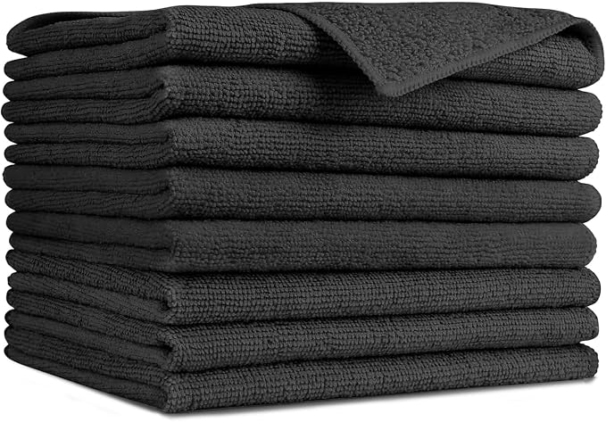 AIDEA Microfiber Cleaning Cloth-8PK, Soft Microfiber Towels by AIDEAHOME
