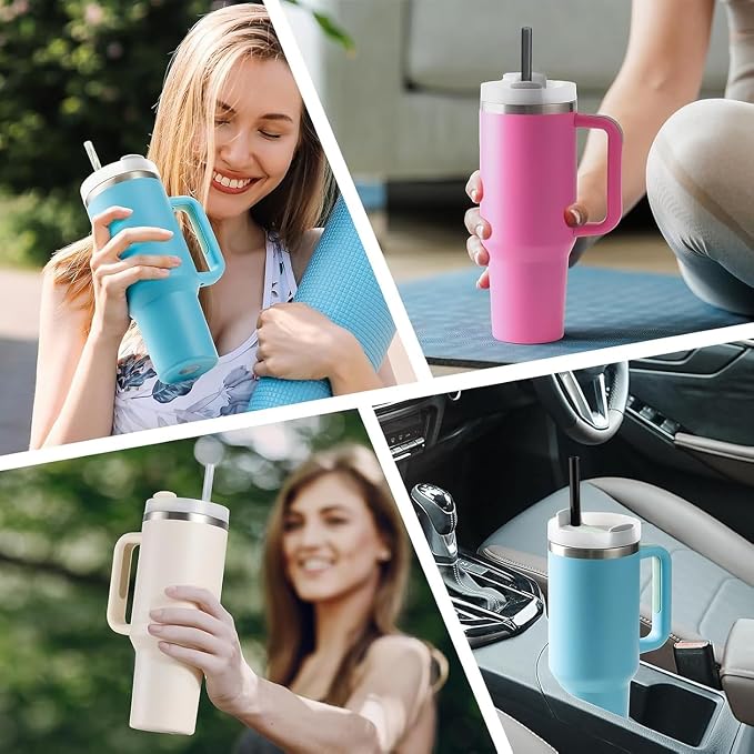 ALINK Black Replacement Straws for Stanley 30 oz Tumbler, DISHWASHER SAFE - Image 7