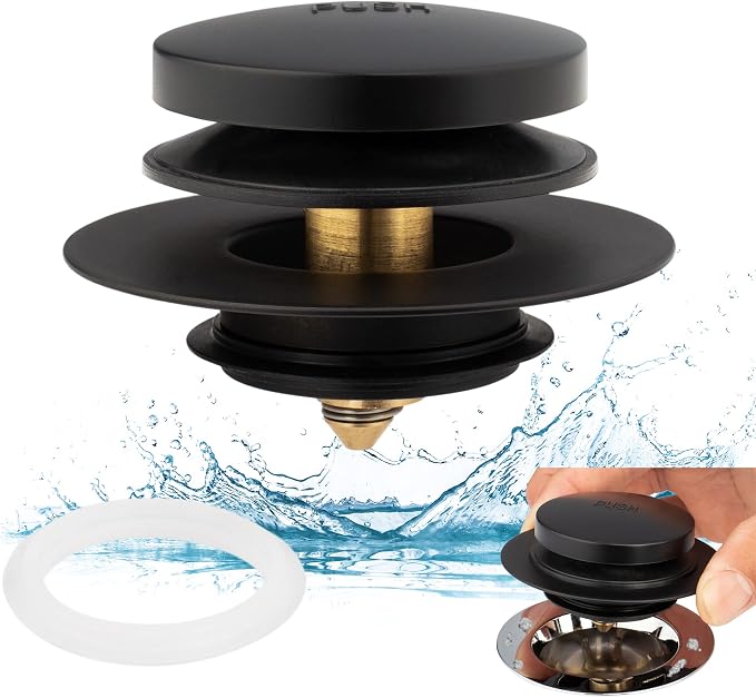 Artiwell Universal Tip Toe Bath Drain Stopper and Cover, Bathtub Drain Stopper by Artiwell